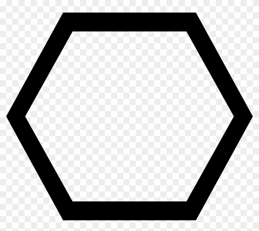 Polygon Png - Hexagon Clipart Black And White Transparent Png #1533459