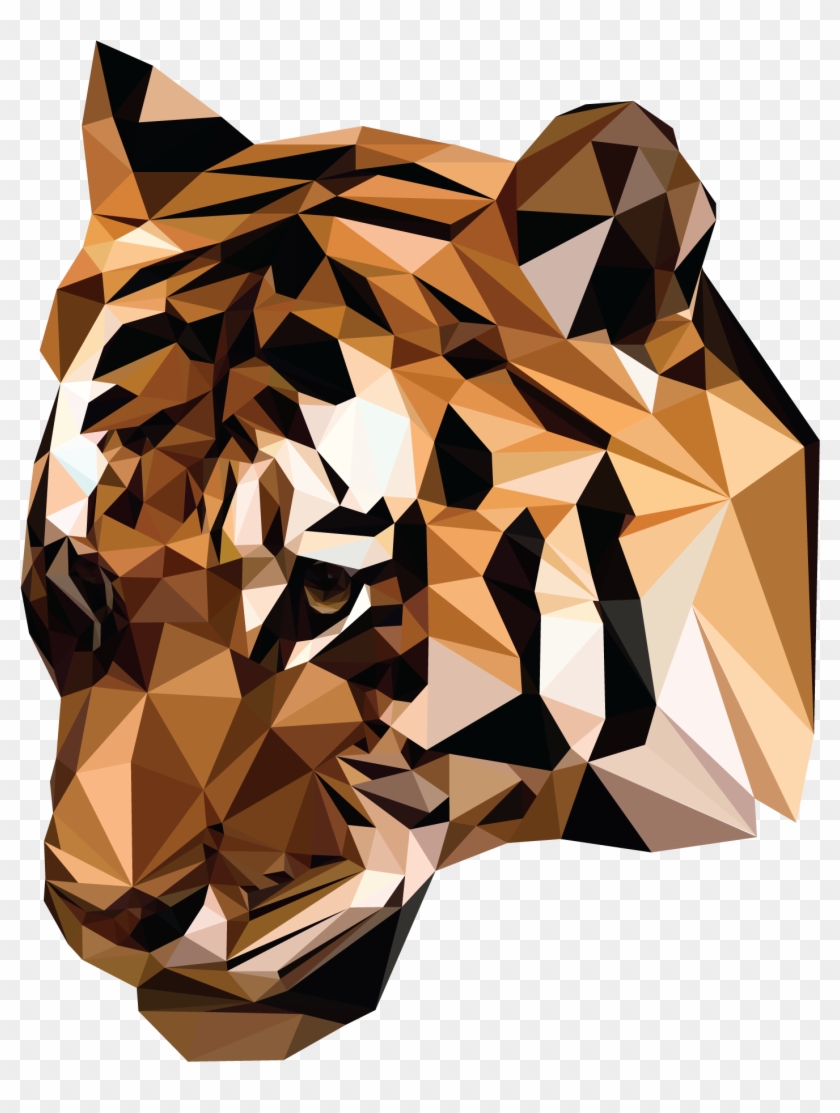 Tiger Polygongraphic Design - Iphone Xs Max Animal Clipart
