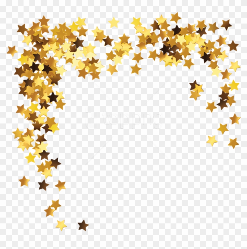 Free Png Download Gold Stars Decorationpicture Clipart - Star Border Transparent Png #1533810