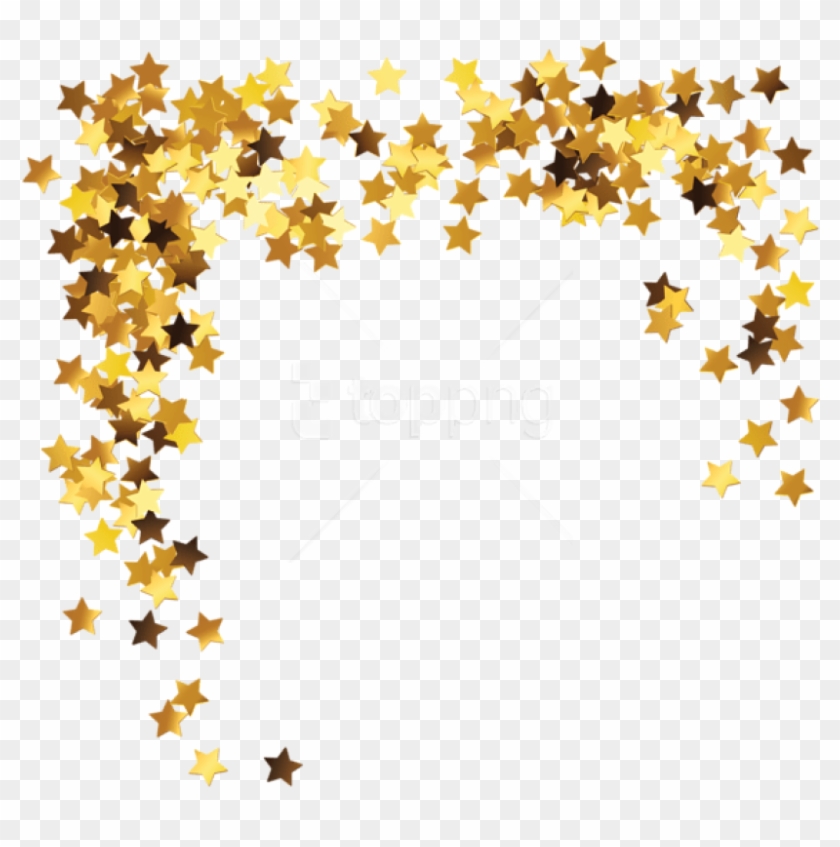 Free Png Download Gold Stars Decorationpicture Clipart - Star Border Transparent Png