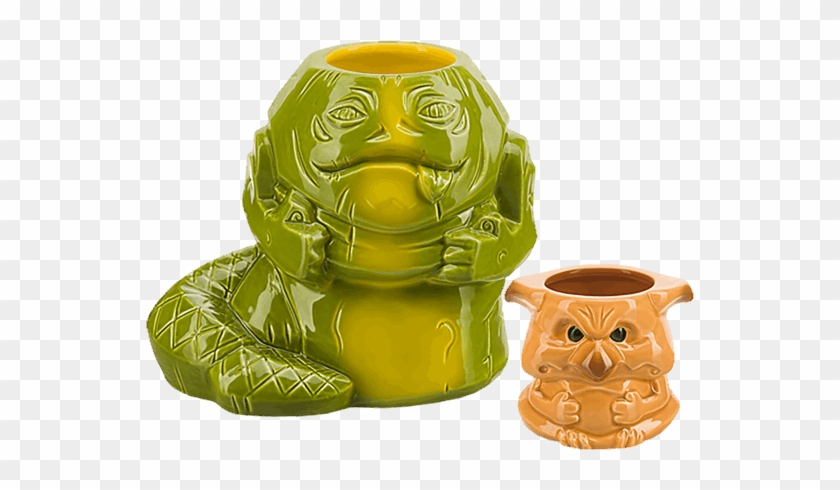 Jabba The Hutt & Salacious Crumb Geeki Tiki 2 Pack - Star Wars Tiki Mugs Clipart