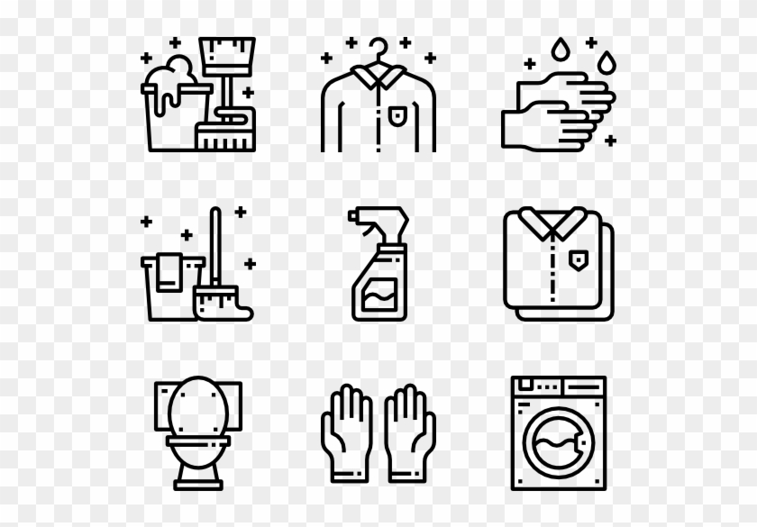Cleaning - Theatre Line Icon Clipart #1534041