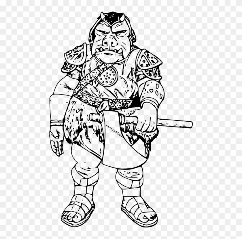 Jabba The Hutt Stormtrooper Star Wars Gamorrean Drawing - Black And White Star Wars Jabba Clipart