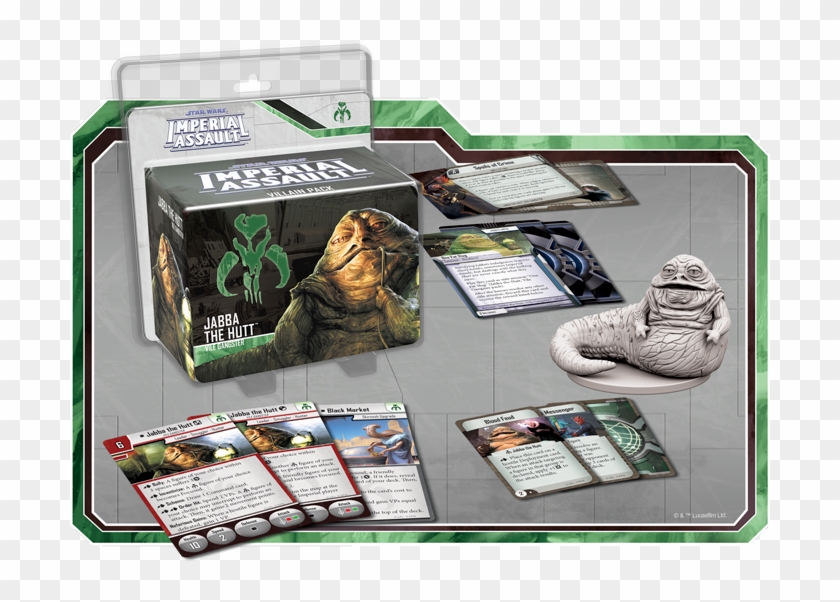 Jabba The Hutt Villain Pack - Jabba The Hutt Imperial Assault Clipart #1534211