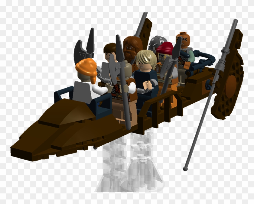 Sail Barge 3 - Desert Skiff Moc Lego Clipart #1534793