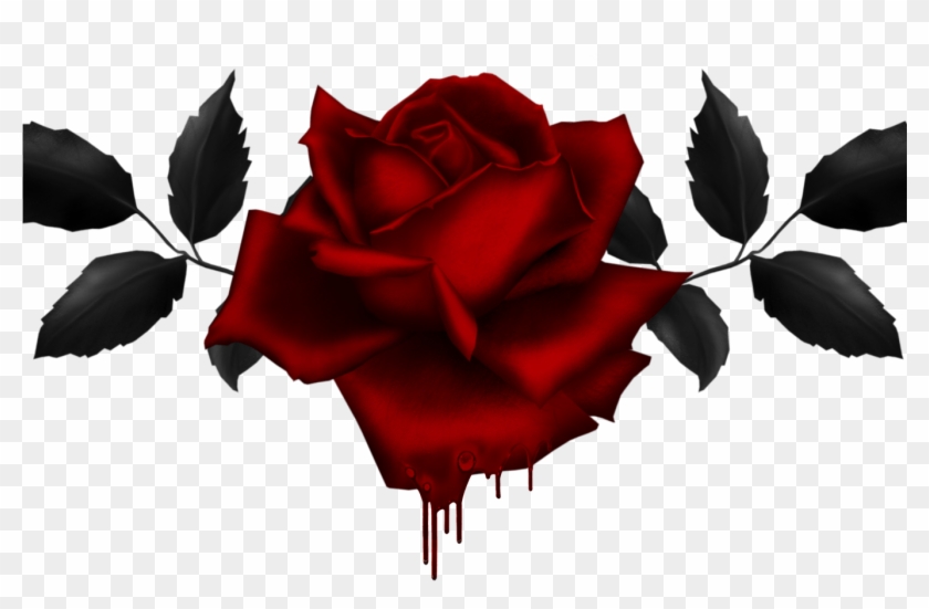 Gothic Rose Drawing At Getdrawingscom Free For Personal - Gothic Roses Clipart - Png Download #1535100