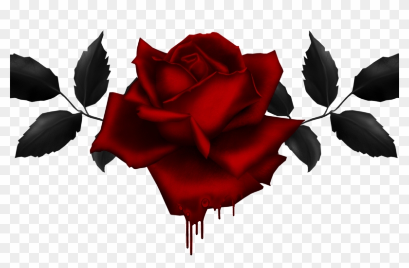 Gothic Rose Drawing At Getdrawingscom Free For Personal - Gothic Roses Clipart - Png Download