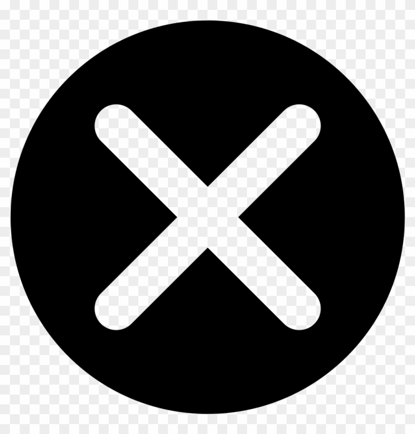 File - Cancel Icon - Svg - Icono De X Png Clipart