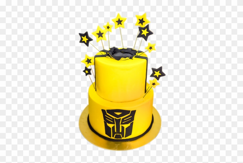 Bumblebee Cake 1 Of 1 - Bumble Bee Transformer Cake Clipart