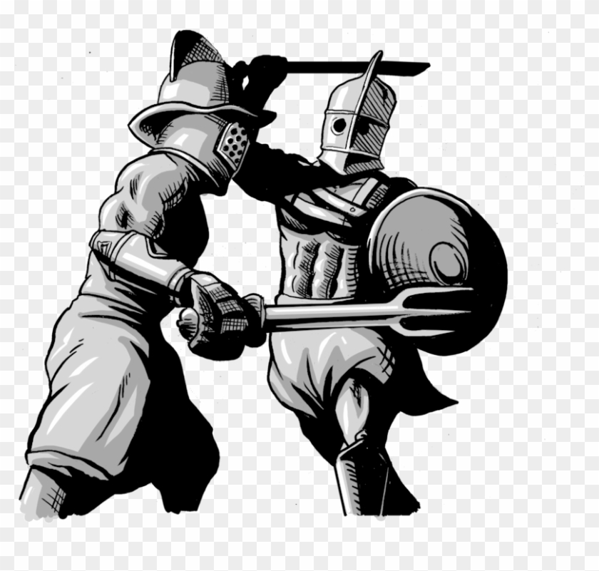 Gladiators3 - Illustration Clipart #1535945