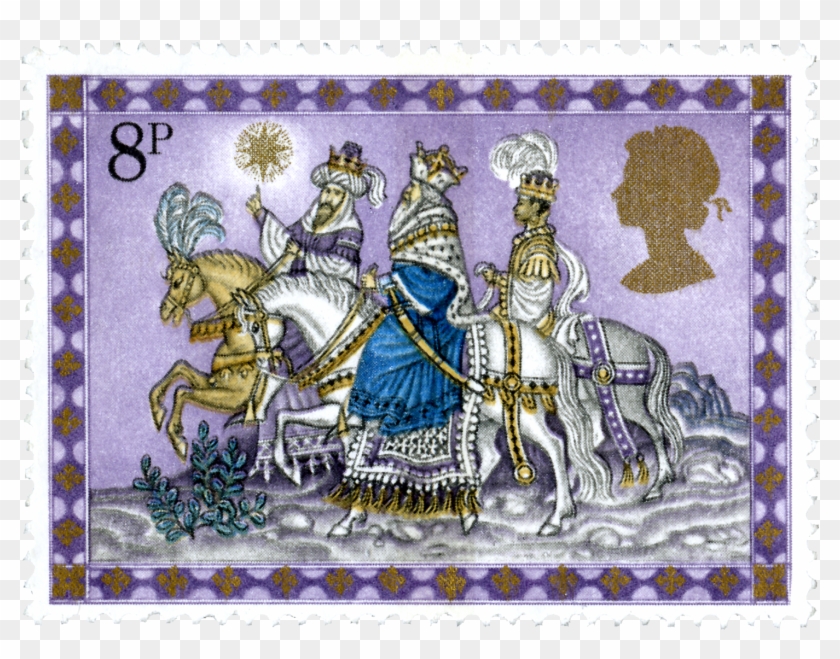 Royal Mail Celebrates 50 Years Of Christmas Stamps - Timbre Postal Reyes Magos Clipart