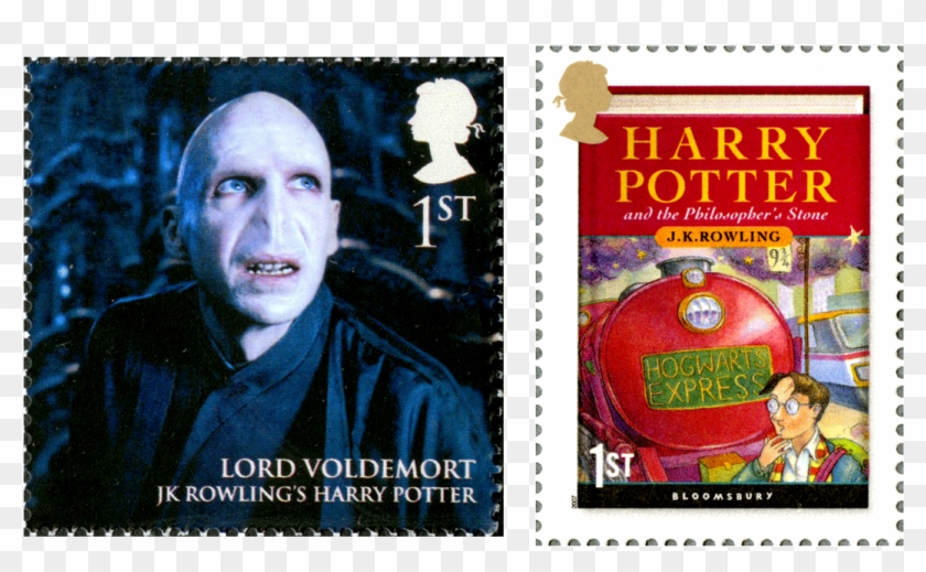 One Depicts Lord Voldemort And The Other The Book Cover - First Harry Potter Book Clipart #1536437