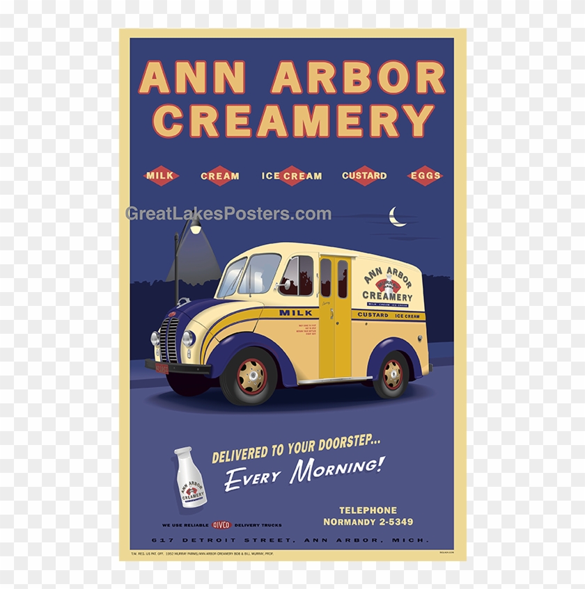 Great Lakes Posters Ann Arbor Creamery Poster - Poster Clipart #1536546