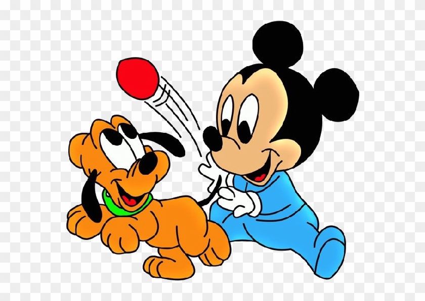 Disney Pluto The Dog Cartoon Clip Art Images On A Transparent - Baby Mickey And Pluto - Png Download #1536625