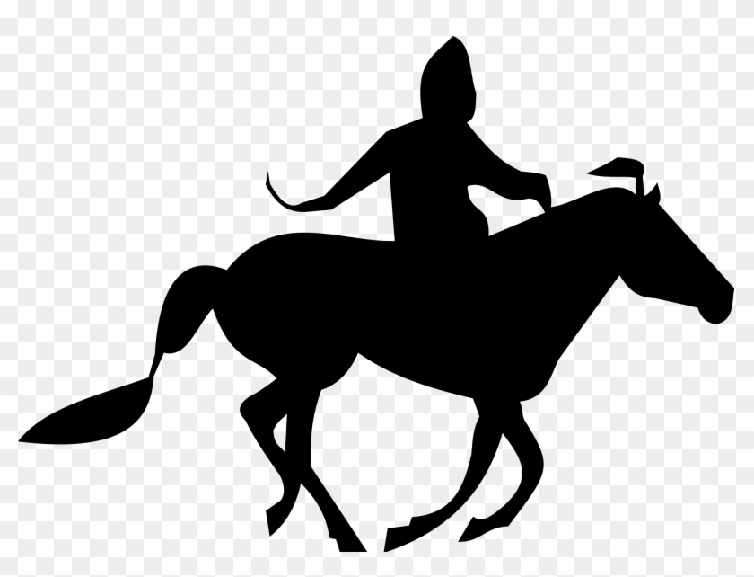 Horse Race Silhouette At Getdrawings - Mongolian Horse Clipart - Png Download #1537691