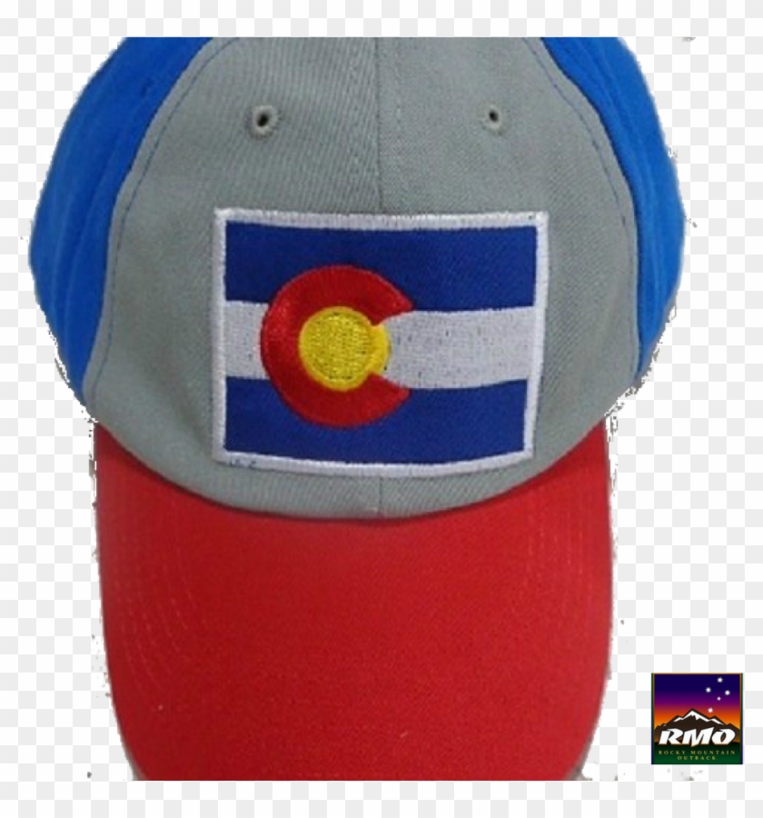 Red Grey And Blue Colorado Logo Hat - Baseball Cap Clipart