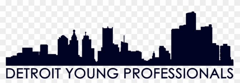 Detroit Skyline Silhouette Clipart #1537841
