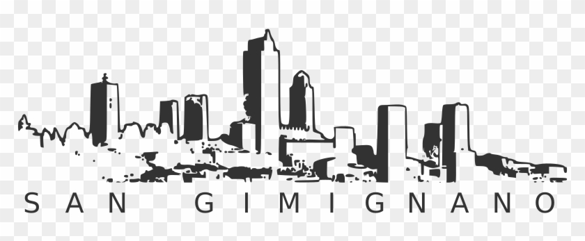 Shape Concept Illusion Minimal Lettering Type Font - Skyline Clipart