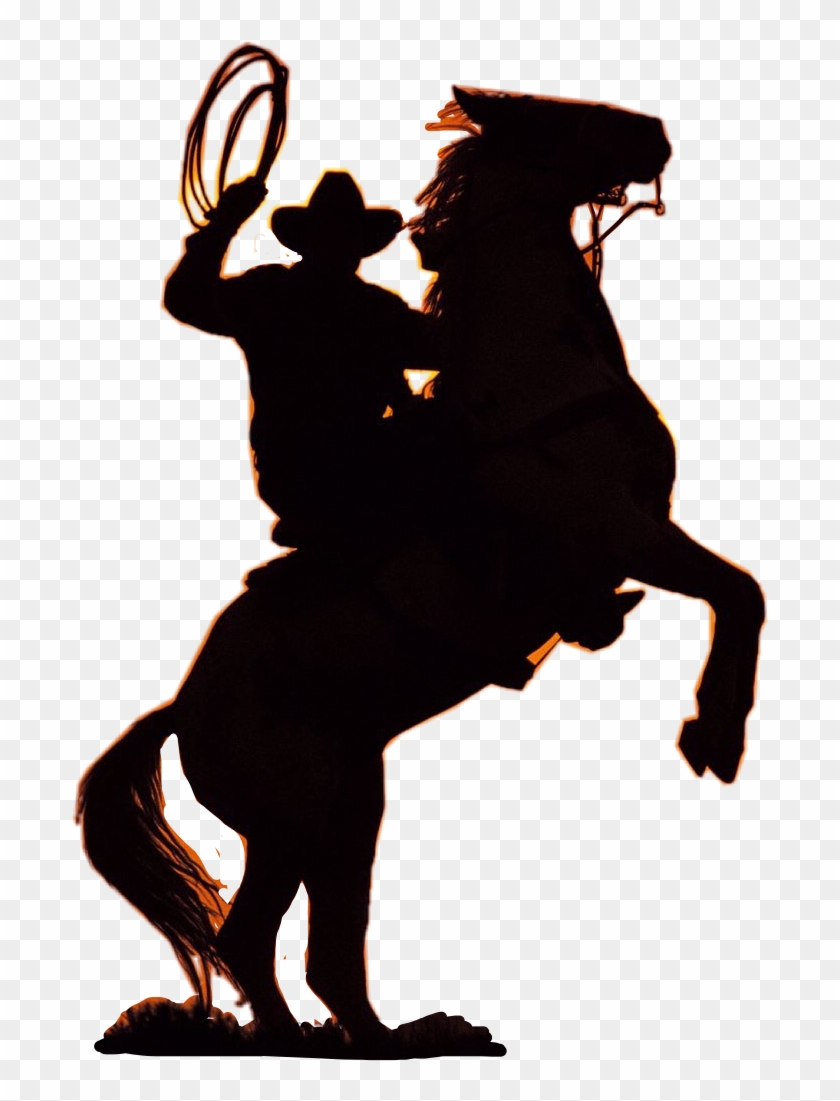 Horse Png & Horse Clipart Transparent - Cowboy On Horse Rearing Up #1537937