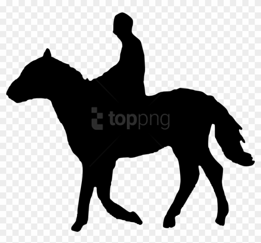 Free Png Horse Riding Silhouette Png - Silhouette Horse And Rider Clipart #1538025