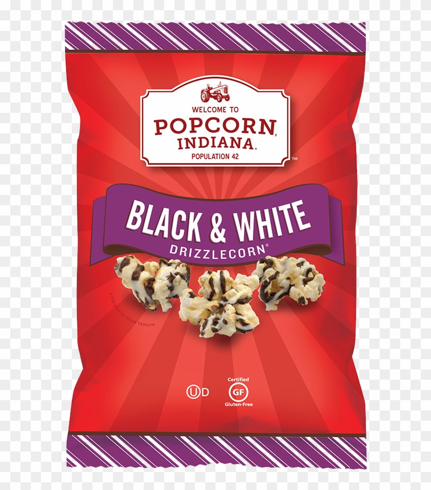 Black & White Package - Popcorn Indiana Black & White Drizzlecorn Clipart #1538176