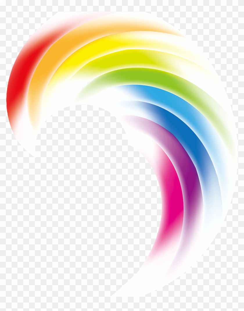 Mq Rainbow Swirls Swirl Color Colorful - Circle Clipart #1538921
