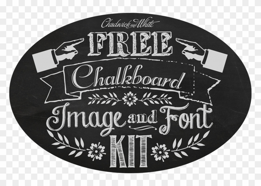 Fonts And Images Kit Kimberly Studios - Chalkboard Scroll Png Free Clipart