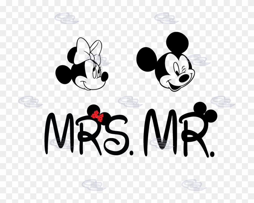Mickey Mouse Wedding Ring Photo - Mr Et Mrs Mickey Clipart #1539104