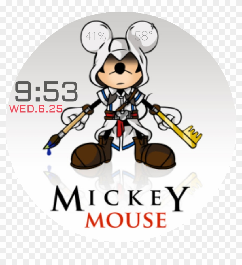 Mickey Creed Watch Face Preview Clipart #1539174