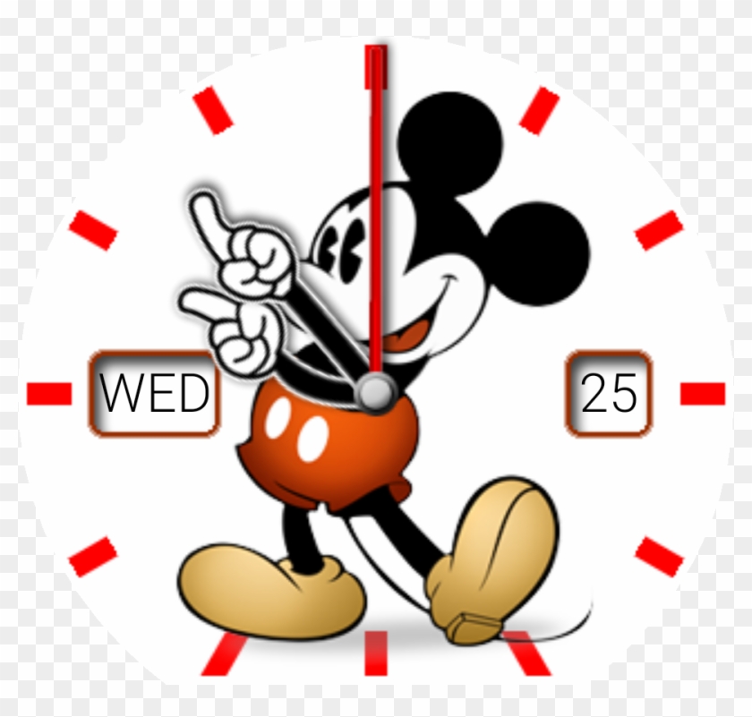 Mickey Light Watch Face Preview Clipart #1539275