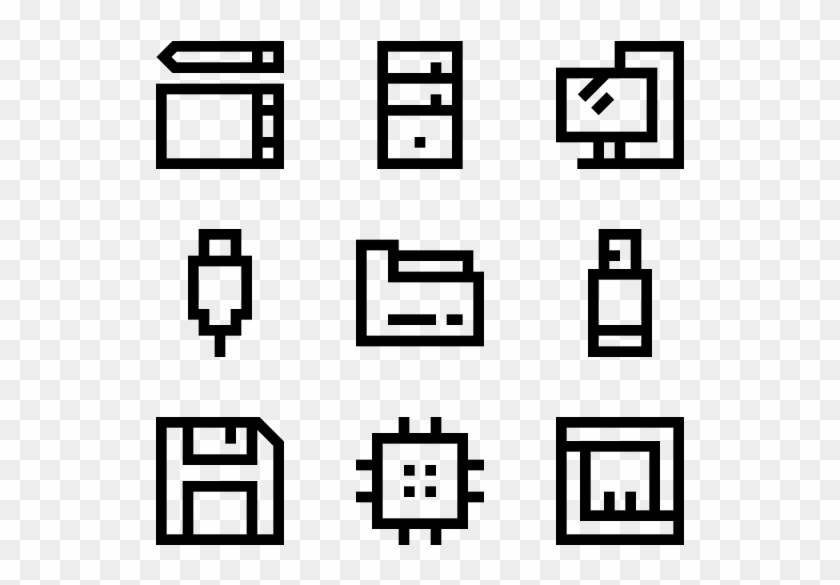 Computer And Hardware - Parallel Clipart