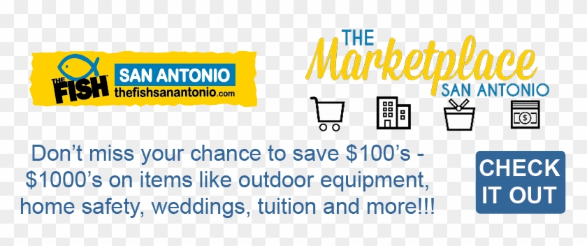 The Fish San Antonio Marketplace - 104.7 The Fish Clipart #1539531