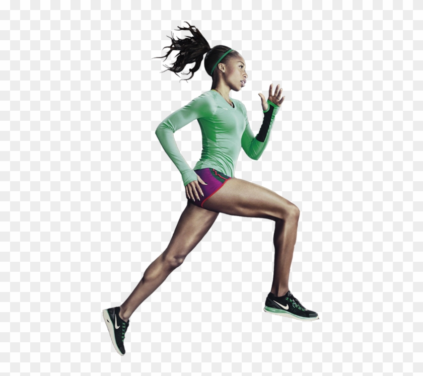 Girl Athlete Png - Fitness Black Girl Png Clipart