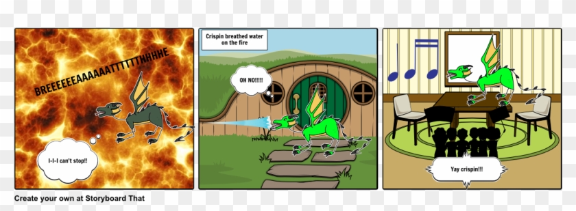 Crispin's Fire Breath - Cartoon Clipart