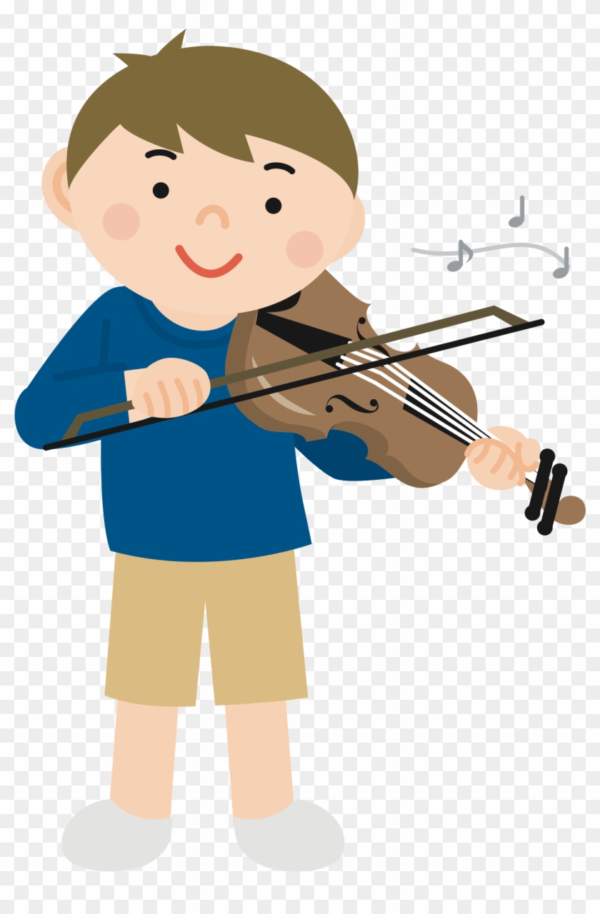 Banner Transparent Male Violinist Big Image Png - Playing Violin Cartoon Png Clipart #1539865