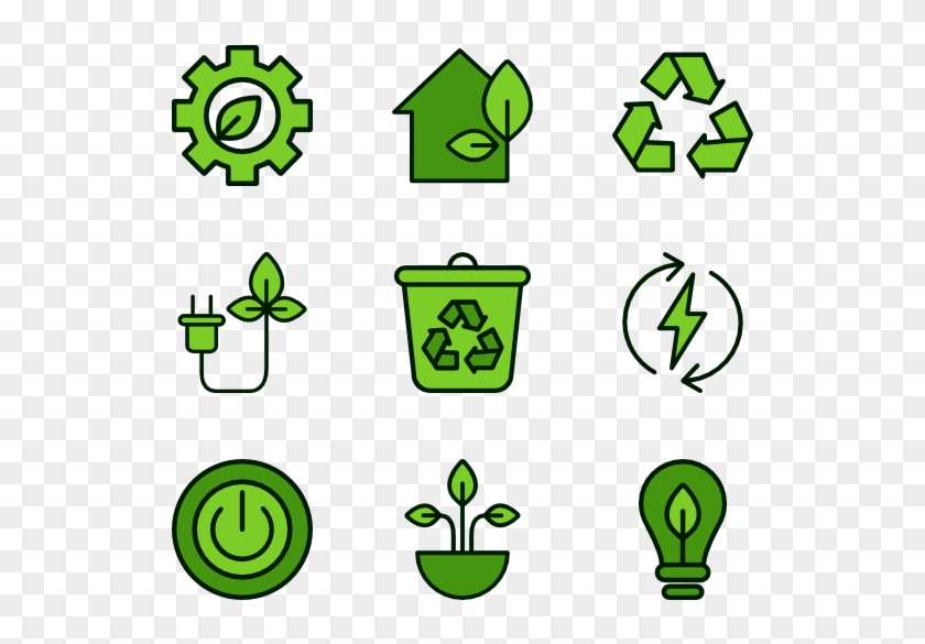 Green Energy - Green Building Icon Clipart #1540330