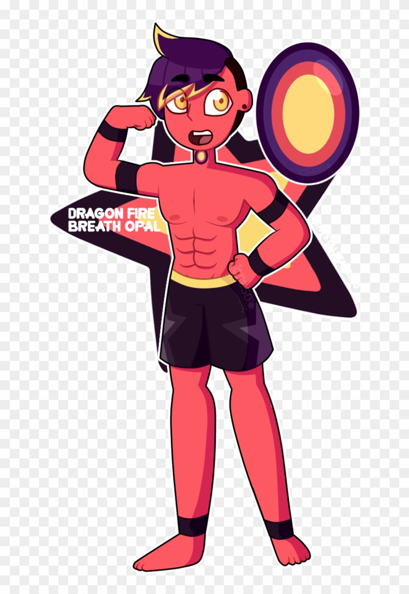 Graphic Black And White Download Su Oc Dragon Fire - Su Red Lapis Oc Clipart