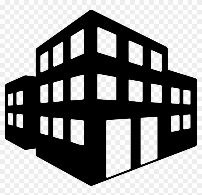 3d Buildings Svg Png Icon Free Download - Office Building Clip Art Transparent Png