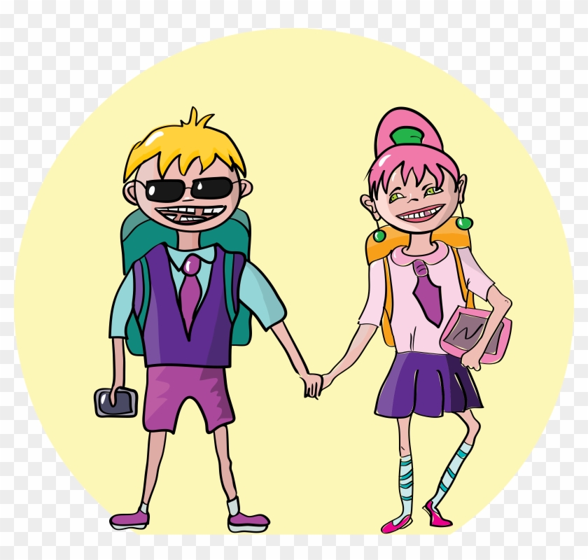 This Free Icons Png Design Of Kids Going To School Clipart #1541265
