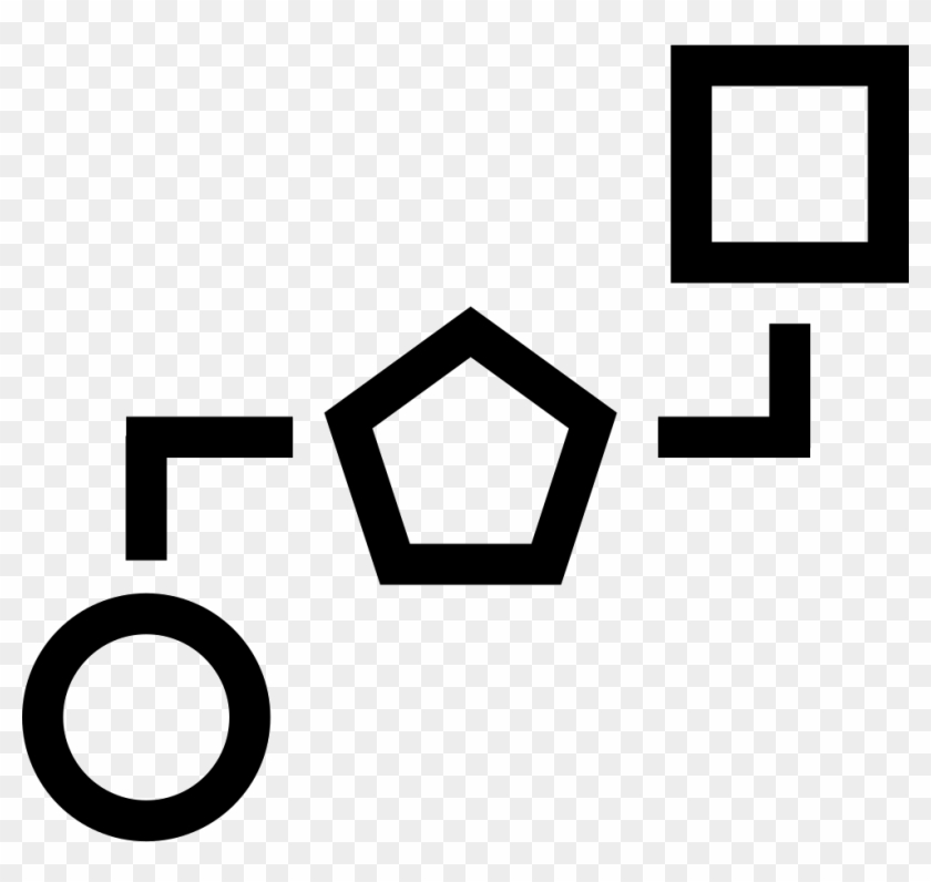 Block Schemes Of Three Geometric Shapes Connected By - Connected Shapes Clipart