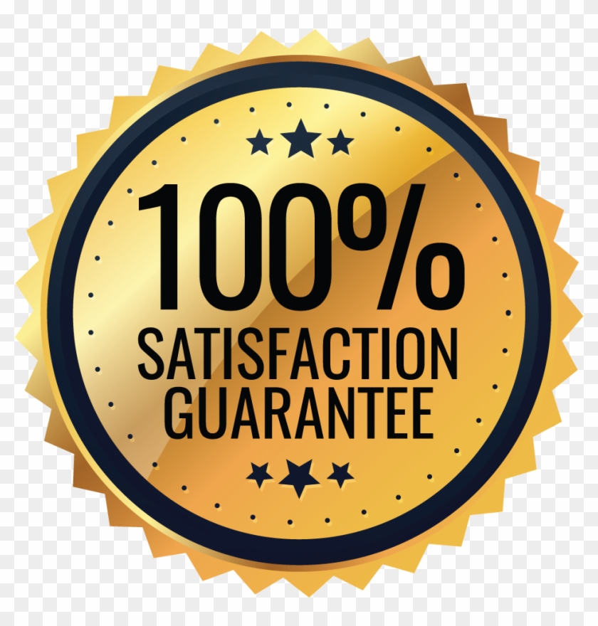 100% Satisfaction Guaranteed - Circle Clipart #1541668