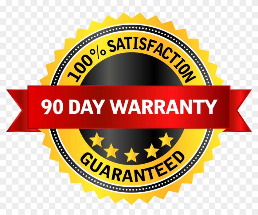 90 Day Warranty - Money Back Guarantee Badge 90 Day Clipart #1541720