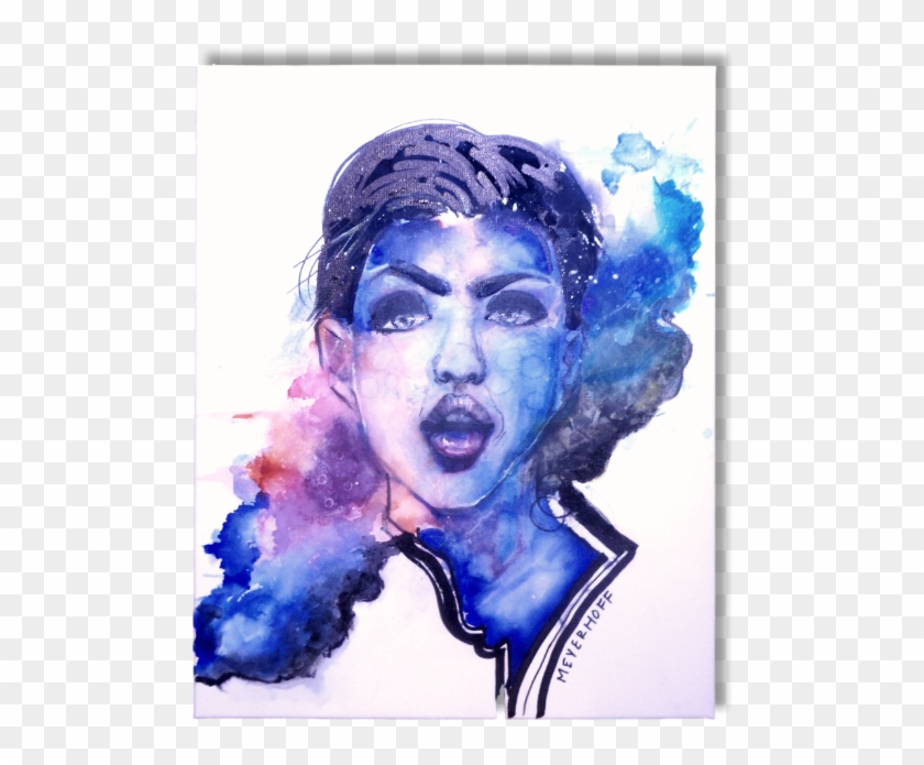 16"x20" Ruby Rose Original Print - Modern Art Clipart #1543165