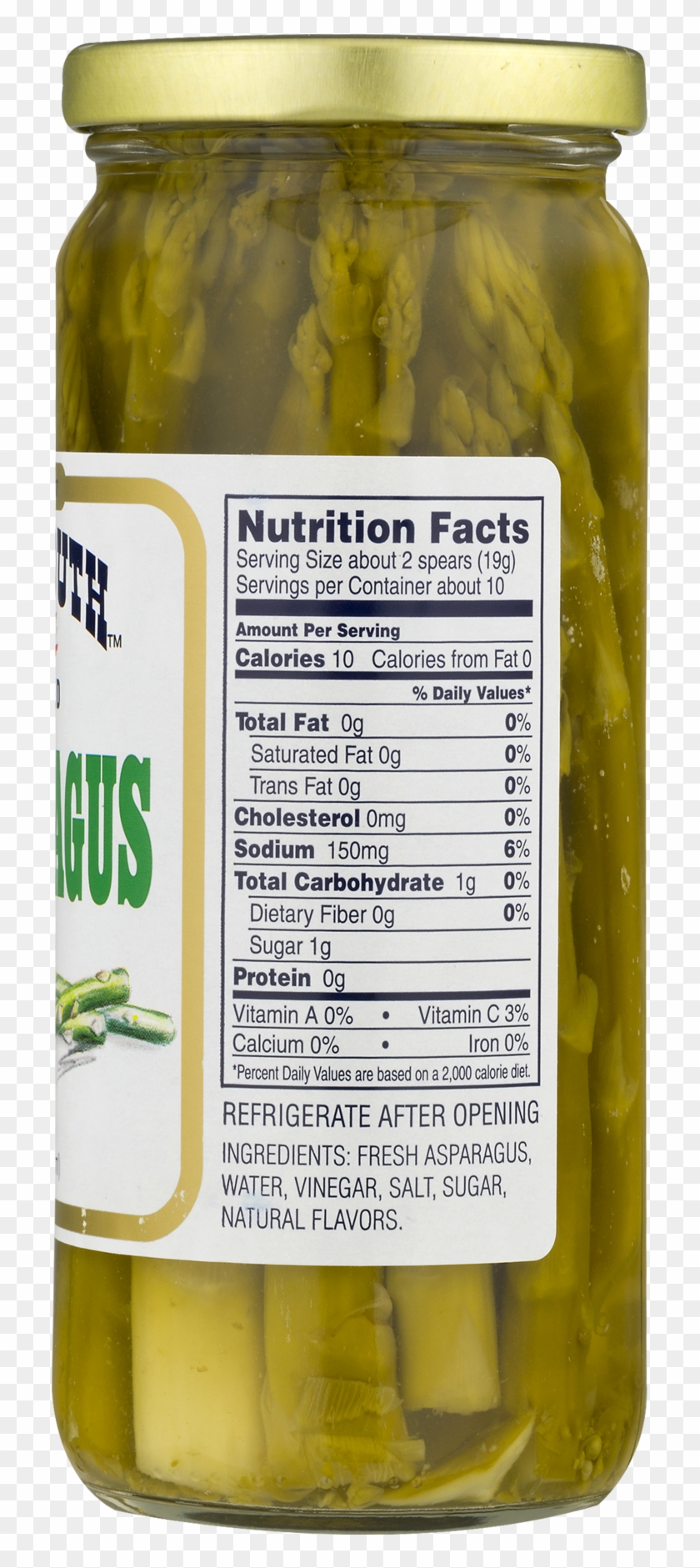 Pickled Asparagus Nutrition Facts Clipart #1543245