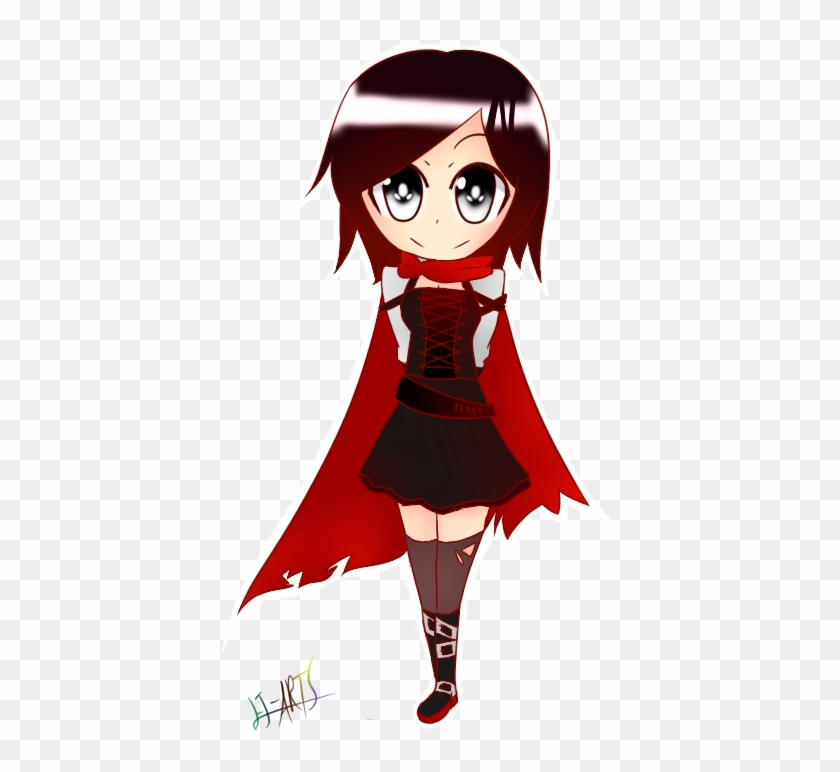Rwby Chibi Ruby Rose Time Skip Ver And Next To My Line - Cartoon Clipart #1543421