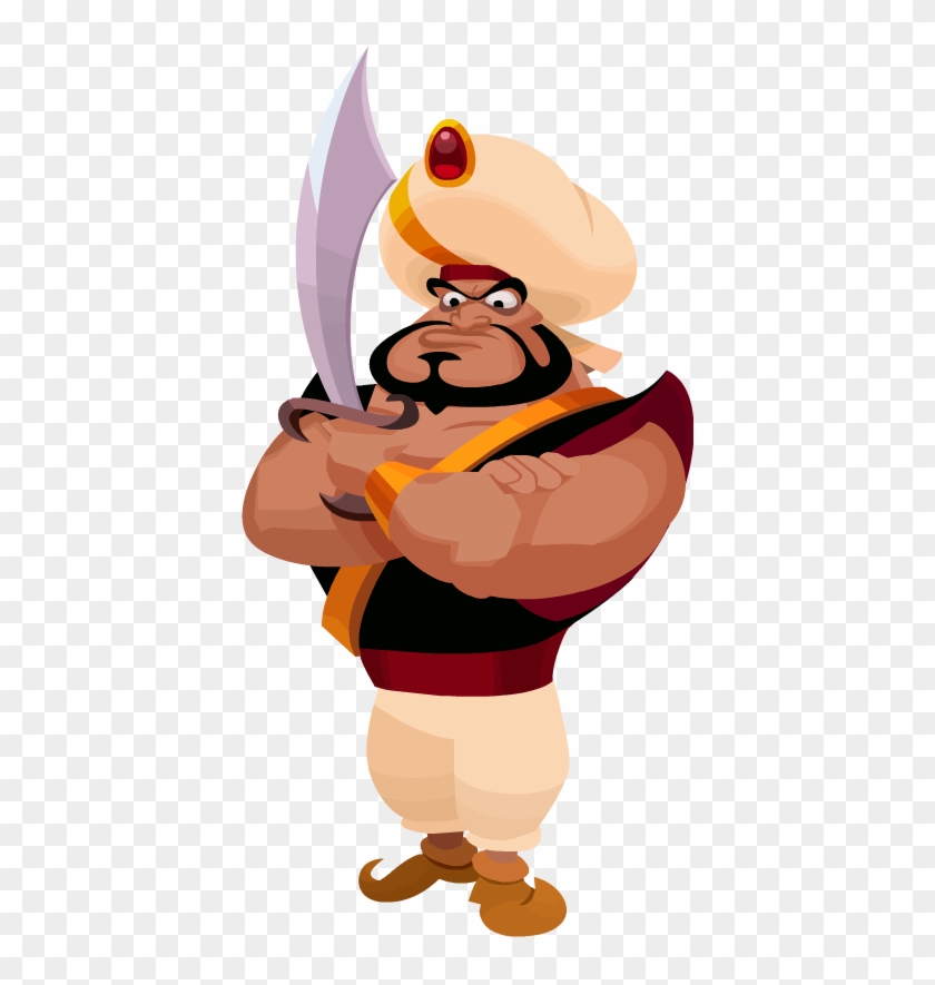 Kingdom Hearts Wiki Β - Razoul Aladdin Clipart #1543622