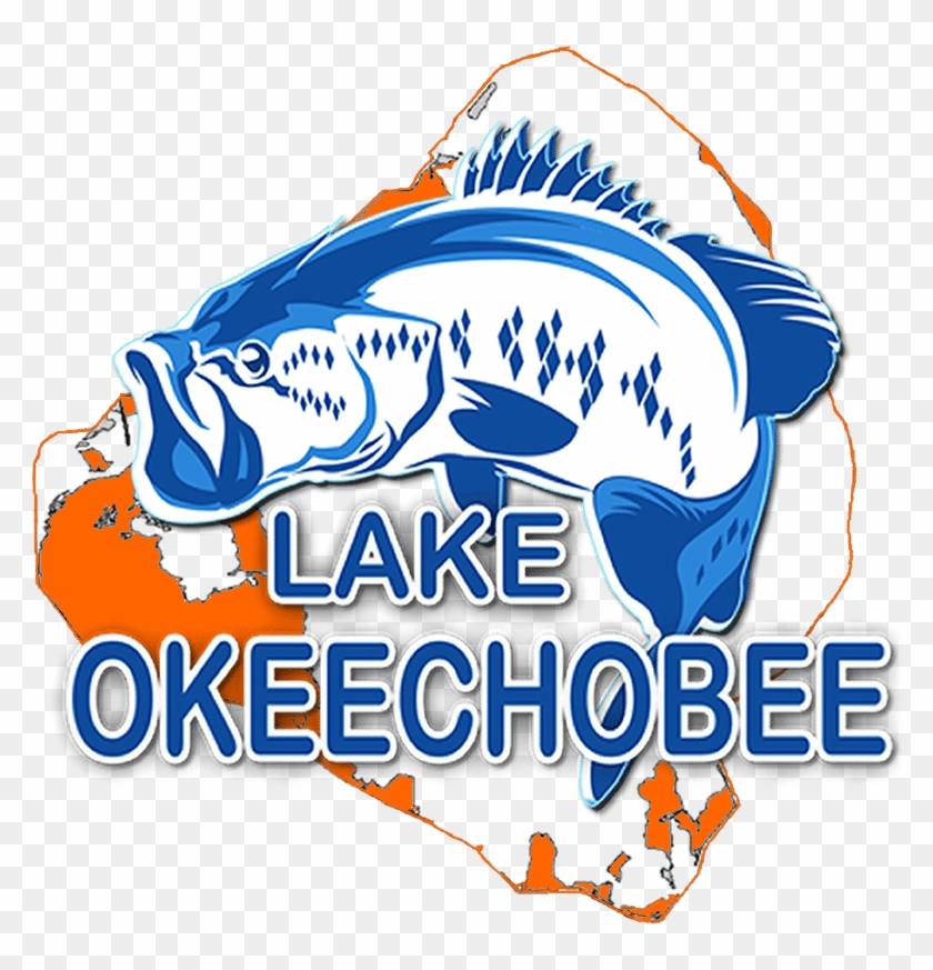 Lake Okeechobee Bass Fishing - Graphic Design Clipart