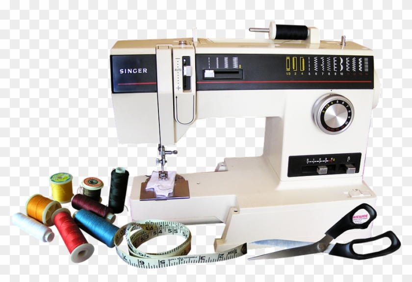 Quilting Machine With Thread - Dressmaking Machine Clipart