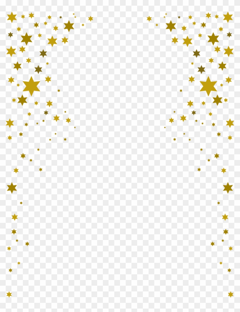 Vector Border Stars Free Download Image Clipart - Transparent Background Gold Star Transparent - Png Download