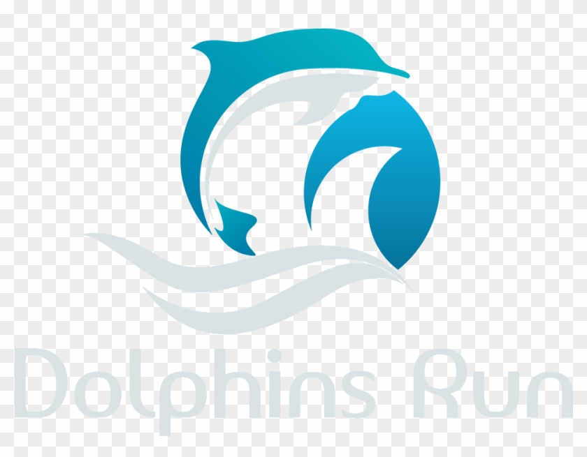 Dolphins Run Beach Villas Logo - Graphic Design Clipart #1544152
